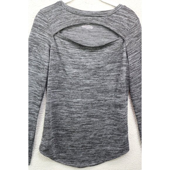 Juicy Couture Long Sleeve Gray Tunic-Size Large-Cut Out - Picture 2 of 8